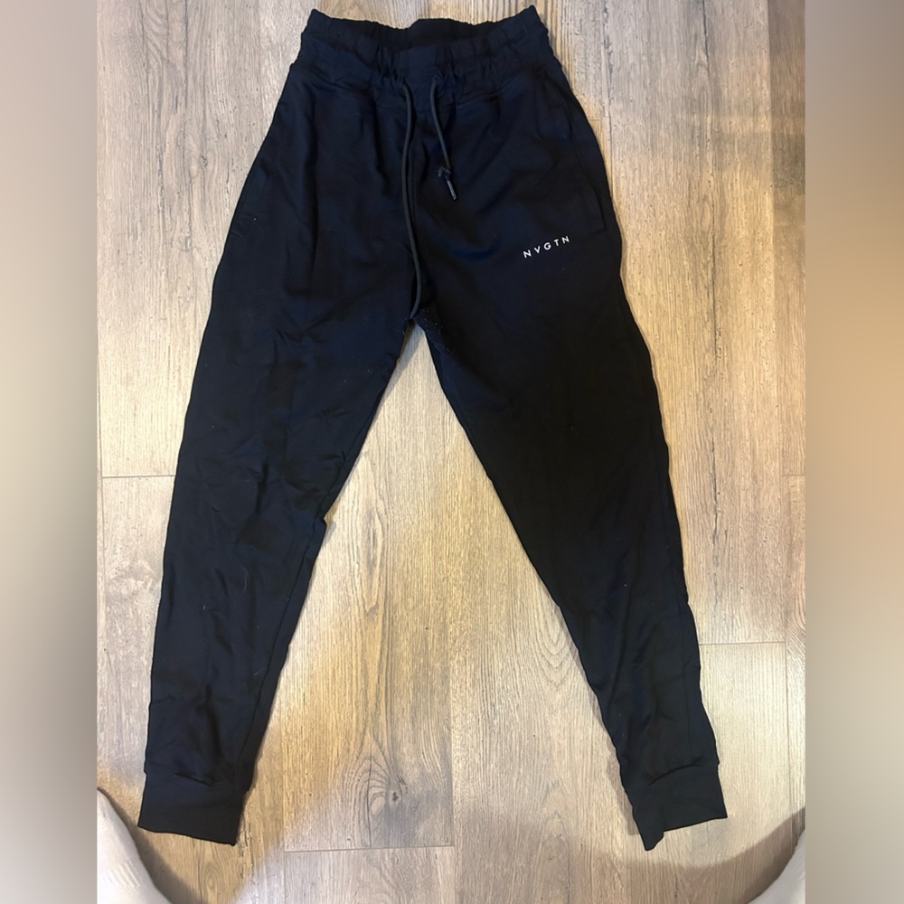 NVGTN Black Track Pants Joggers